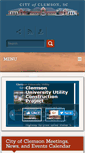 Mobile Screenshot of cityofclemson.org